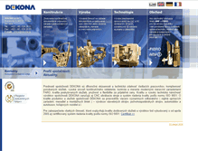 Tablet Screenshot of dekona.sk